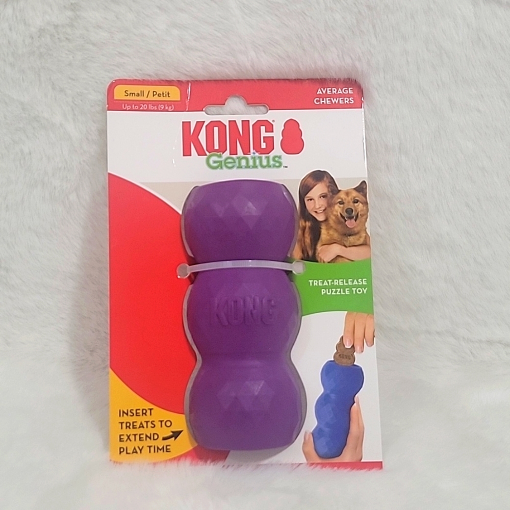 KONG Genius Mike Assorted Dog Toy, Small, Purple
